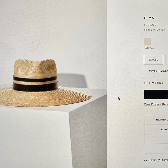 Janessa Leone Elyn Hat New With Tags  In Original Box Sz S - Picture 9 of 13